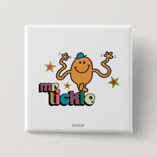 Mr. Tickle Sparkling Stars Pinback Button