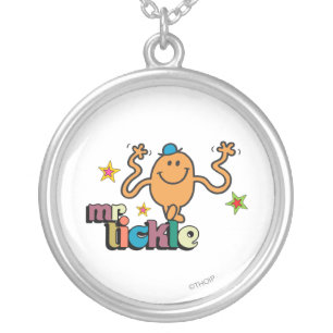 Mr. Tickle Sparkling Stars Silver Plated Necklace