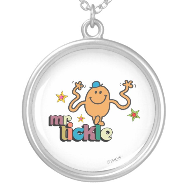 Mr. Tickle | Sparkling Stars Silver Plated Necklace (Front)