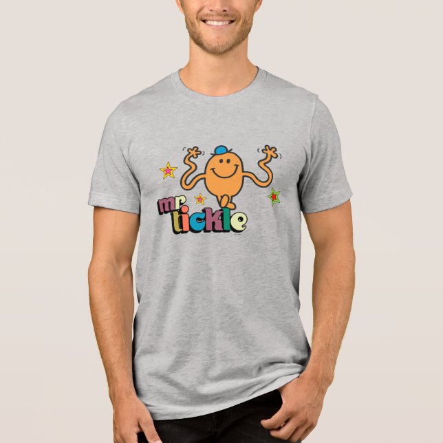 Mr. Tickle | Sparkling Stars Tri-Blend Shirt (Front)