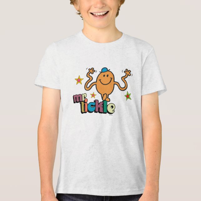 Mr. Tickle | Sparkling Stars Tri-Blend Shirt (Front)