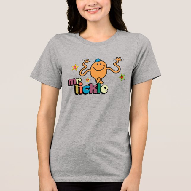 Mr. Tickle | Sparkling Stars Tri-Blend Shirt (Front)