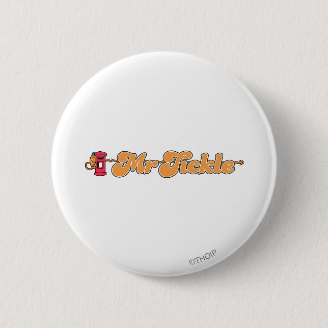 Mr. Tickle | Staying Hidden Pinback Button (Front)