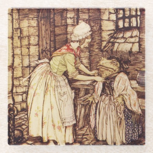 Mr Toad Dresses Up by Arthur Rackham Glass Coaster