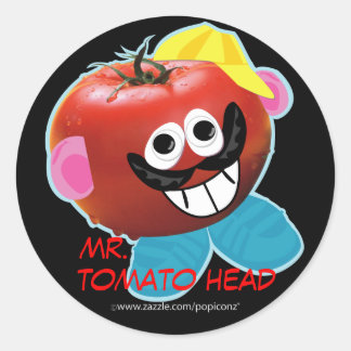 mr. tomato head humorous parody Sticker