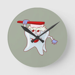 Mr.Tooth Round Clock