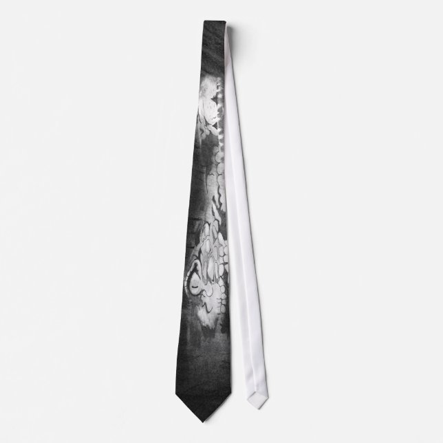 Mr. Toothy Smile Neck Tie (Front)