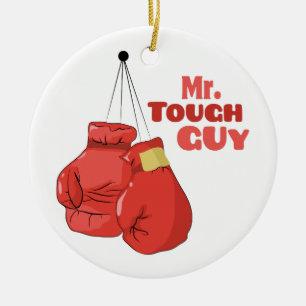 Mr. Tough Guy Ceramic Ornament