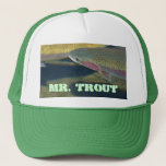Mr Trout Hats Rainbow Lake Trout Fishing Fisherman at Zazzle