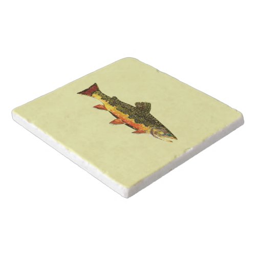 Mr Trout Whiskers Brookie salvelinus fontinalis Trivet