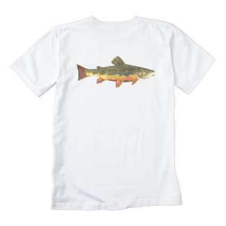 Mr. Trout Whiskers' Brookie, salvelinus fontinalis Zazzle HEART T-Shirt