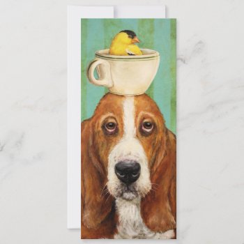 Mr. Tubbs And Ethan Flat Card by vickisawyer at Zazzle