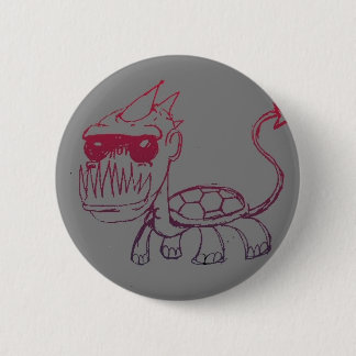 Mr. Turtle Monster Pinback Button