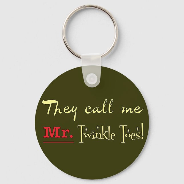 Mr. Twinkle Toes Ballet Gifts Keychain (Front)