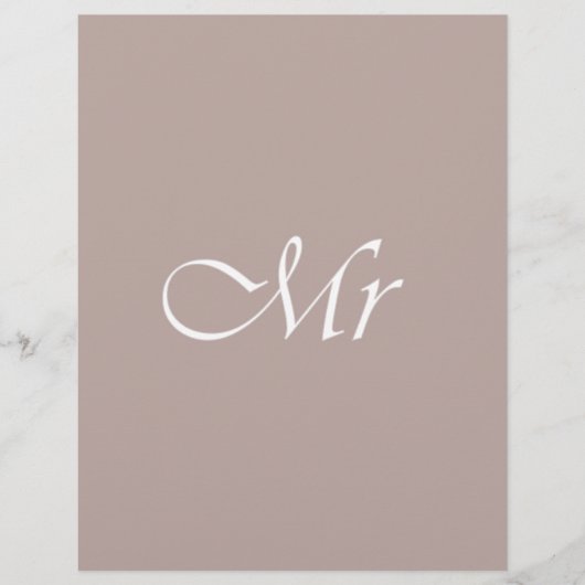 Mr Typography Beige (Front)