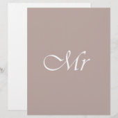 Mr Typography Beige (Front/Back)