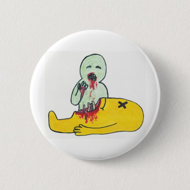 mr walking dead pinback button (Front)