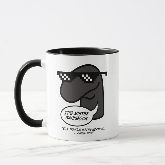 Mr Wanksock Ultra Mug (Left)