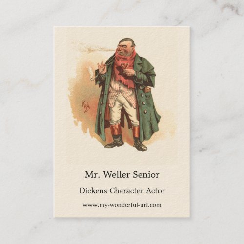Mr Weller Senior Kyd Dickens The Pickwick Papers Business Card