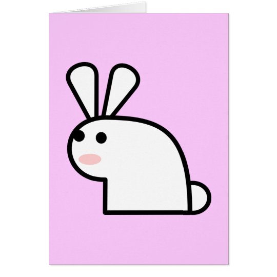 Mr. White Wabbit Greeting Card