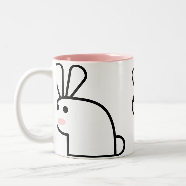 Mr. White Wabbit Mug (Left)