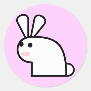 Mr. White Wabbit Sticker