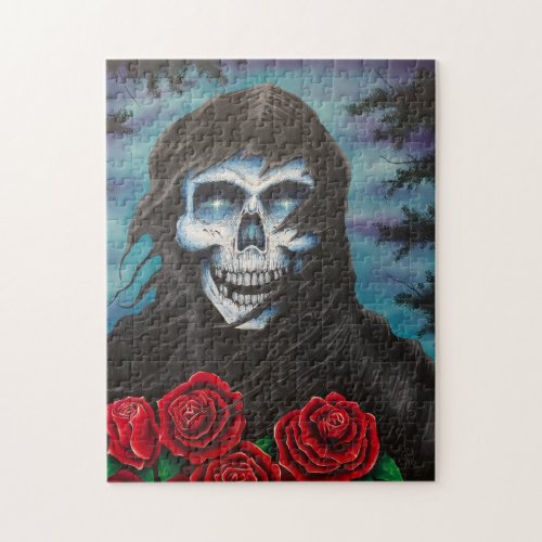 Mr Wicked Reaper with Roses Puzzle