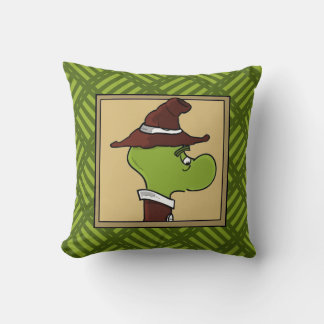 Mr. Wiggly Throw Pillow