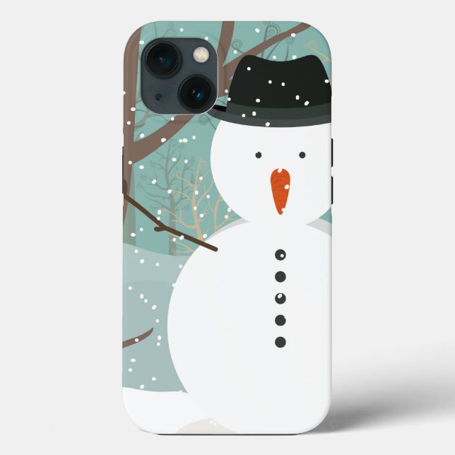 Mr. Winter Snowman Case-Mate iPhone Case (Back)