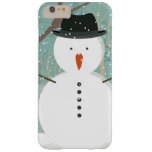 Mr. Winter Snowman Barely There Iphone 6 Plus Case at Zazzle
