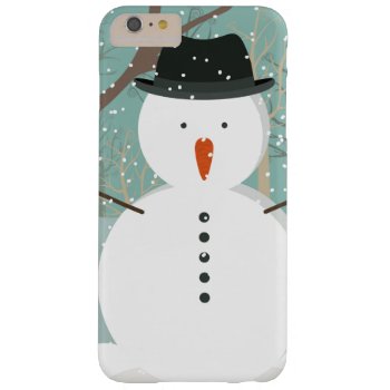 Mr. Winter Snowman Barely There Iphone 6 Plus Case by BlackBrookElectronic at Zazzle