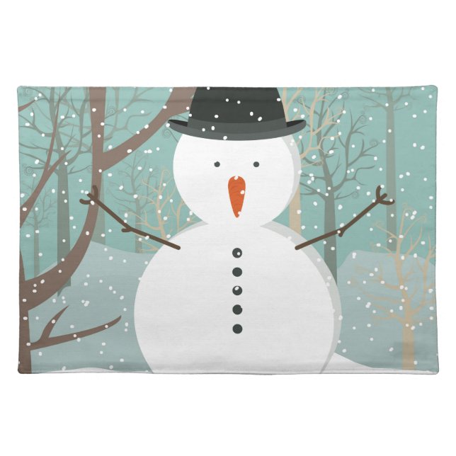 Mr. Winter Snowman Placemat (Front)