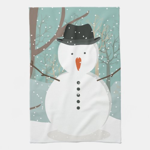 Mr Winter Snowman Towel