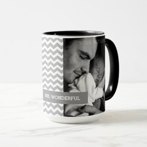 Mr Wonderful Custom Photo Fathers Day Gift Mug