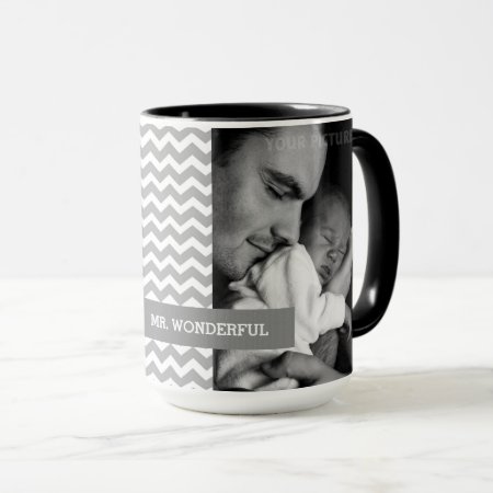 Mr. Wonderful. Custom Photo Father's Day Gift Mugs