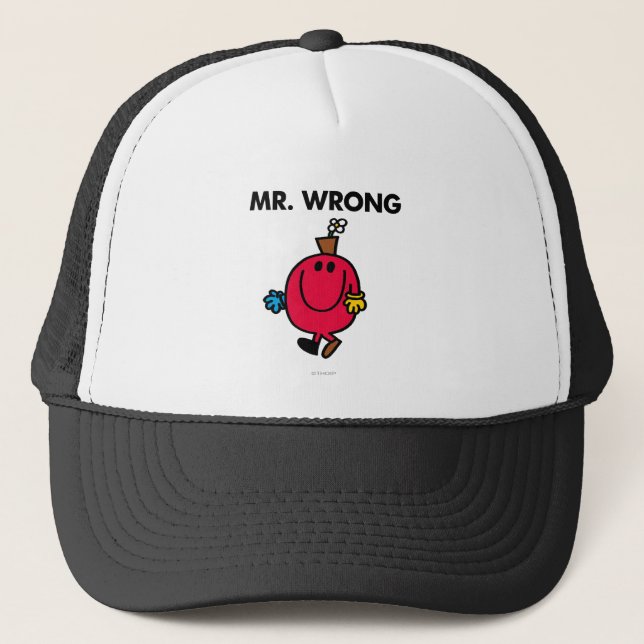 Mr Wrong Classic Trucker Hat (Front)