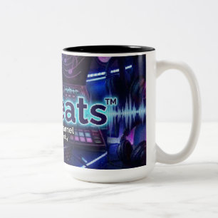 MrBeats FREE Original Music Sharing Mug! Two-Tone Coffee Mug