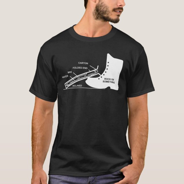 MRE Rock or Something Military Humor T-Shirt (Front)