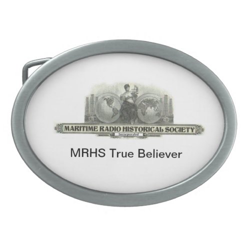 MRHS True Believer Oval Belt Buckle