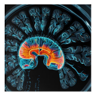 MRI brain scan Acrylic Print