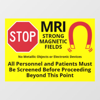 MRI Entry Warning Floor Decals