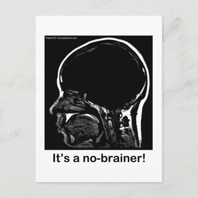 MRI: It's a no-brainer! Postcard (Front)