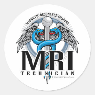 MRI Tech Caduceus Classic Round Sticker