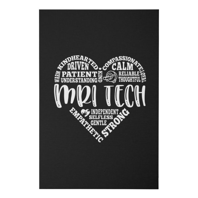 MRI tech, mri technologist, ct scan Faux Canvas Print (Front)