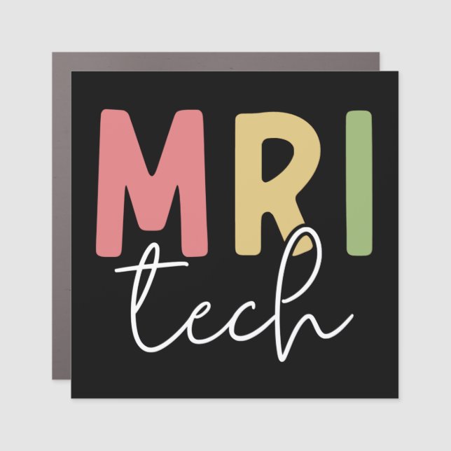 MRI Tech | MRI Technologist Gifts Car Magnet (Front)