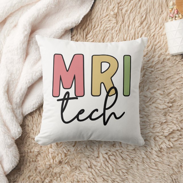 MRI Tech | MRI Technologist Radiology Technician Throw Pillow (Blanket)