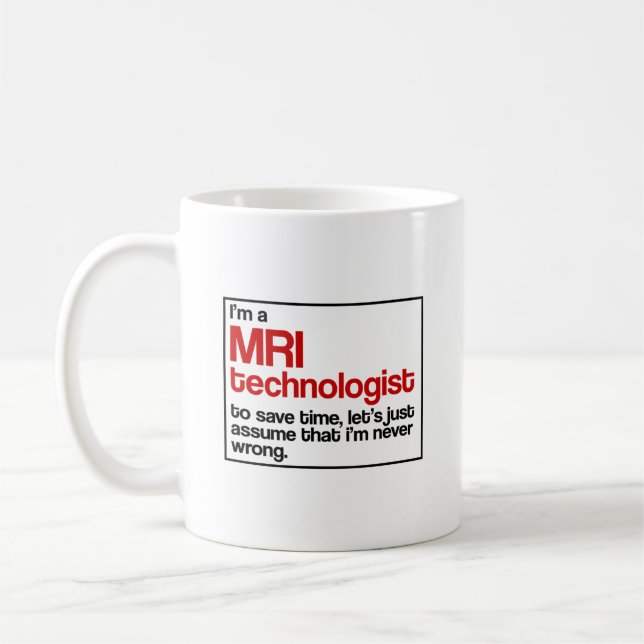 MRI Technologist Coffee Mug (Left)