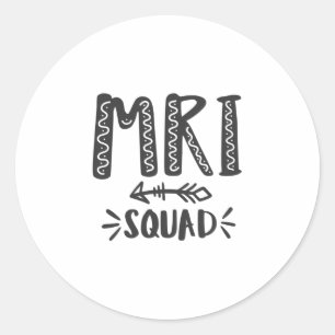 MRI technologist, mri tech, Radiology Classic Round Sticker