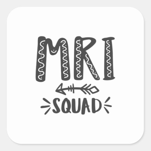 MRI technologist mri tech Radiology Square Sticker