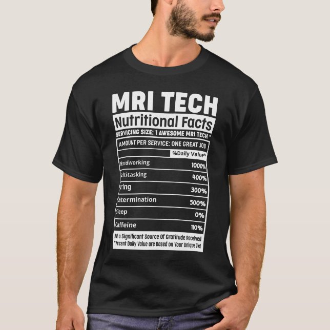 MRI Technologist Radiology Tech Magnetic Resonance T-Shirt (Front)